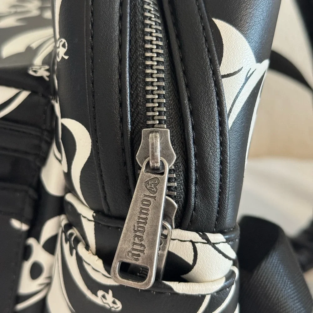Loungefly Black and White Nightmare Before Christmas Zero Design Backpack - Picture 3 of 8